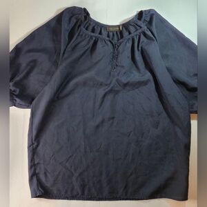 Navy Blue Blouse
